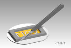 LIGA-process: Cutting the titanium layer